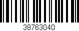 Código de barras (EAN, GTIN, SKU, ISBN): '38763040'