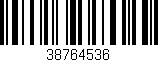 Código de barras (EAN, GTIN, SKU, ISBN): '38764536'