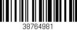 Código de barras (EAN, GTIN, SKU, ISBN): '38764981'