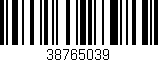 Código de barras (EAN, GTIN, SKU, ISBN): '38765039'