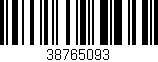 Código de barras (EAN, GTIN, SKU, ISBN): '38765093'