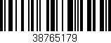 Código de barras (EAN, GTIN, SKU, ISBN): '38765179'
