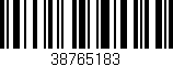 Código de barras (EAN, GTIN, SKU, ISBN): '38765183'