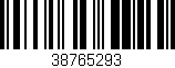 Código de barras (EAN, GTIN, SKU, ISBN): '38765293'