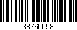 Código de barras (EAN, GTIN, SKU, ISBN): '38766058'