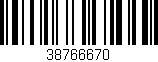 Código de barras (EAN, GTIN, SKU, ISBN): '38766670'