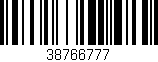 Código de barras (EAN, GTIN, SKU, ISBN): '38766777'