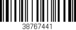 Código de barras (EAN, GTIN, SKU, ISBN): '38767441'