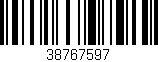 Código de barras (EAN, GTIN, SKU, ISBN): '38767597'