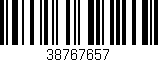 Código de barras (EAN, GTIN, SKU, ISBN): '38767657'