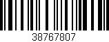 Código de barras (EAN, GTIN, SKU, ISBN): '38767807'