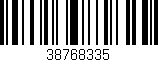 Código de barras (EAN, GTIN, SKU, ISBN): '38768335'