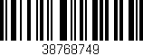 Código de barras (EAN, GTIN, SKU, ISBN): '38768749'