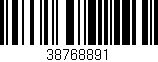 Código de barras (EAN, GTIN, SKU, ISBN): '38768891'