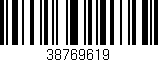 Código de barras (EAN, GTIN, SKU, ISBN): '38769619'