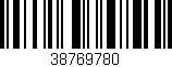 Código de barras (EAN, GTIN, SKU, ISBN): '38769780'