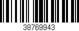 Código de barras (EAN, GTIN, SKU, ISBN): '38769943'