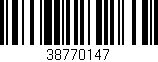 Código de barras (EAN, GTIN, SKU, ISBN): '38770147'