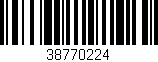 Código de barras (EAN, GTIN, SKU, ISBN): '38770224'