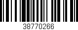 Código de barras (EAN, GTIN, SKU, ISBN): '38770266'