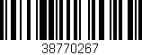 Código de barras (EAN, GTIN, SKU, ISBN): '38770267'