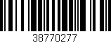 Código de barras (EAN, GTIN, SKU, ISBN): '38770277'