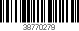 Código de barras (EAN, GTIN, SKU, ISBN): '38770279'