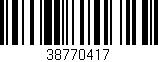 Código de barras (EAN, GTIN, SKU, ISBN): '38770417'