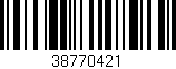 Código de barras (EAN, GTIN, SKU, ISBN): '38770421'