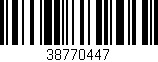 Código de barras (EAN, GTIN, SKU, ISBN): '38770447'
