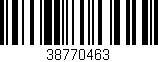 Código de barras (EAN, GTIN, SKU, ISBN): '38770463'