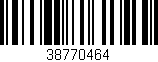 Código de barras (EAN, GTIN, SKU, ISBN): '38770464'