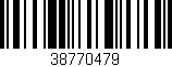 Código de barras (EAN, GTIN, SKU, ISBN): '38770479'