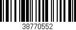 Código de barras (EAN, GTIN, SKU, ISBN): '38770552'