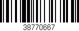 Código de barras (EAN, GTIN, SKU, ISBN): '38770667'