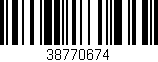 Código de barras (EAN, GTIN, SKU, ISBN): '38770674'
