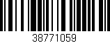 Código de barras (EAN, GTIN, SKU, ISBN): '38771059'