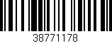 Código de barras (EAN, GTIN, SKU, ISBN): '38771178'