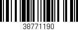 Código de barras (EAN, GTIN, SKU, ISBN): '38771190'