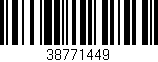 Código de barras (EAN, GTIN, SKU, ISBN): '38771449'