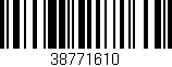 Código de barras (EAN, GTIN, SKU, ISBN): '38771610'