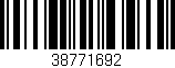 Código de barras (EAN, GTIN, SKU, ISBN): '38771692'