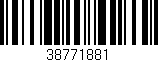 Código de barras (EAN, GTIN, SKU, ISBN): '38771881'
