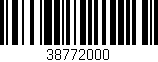 Código de barras (EAN, GTIN, SKU, ISBN): '38772000'