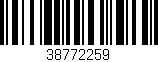Código de barras (EAN, GTIN, SKU, ISBN): '38772259'
