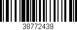 Código de barras (EAN, GTIN, SKU, ISBN): '38772439'