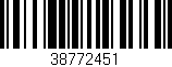 Código de barras (EAN, GTIN, SKU, ISBN): '38772451'