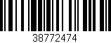 Código de barras (EAN, GTIN, SKU, ISBN): '38772474'