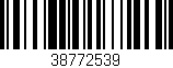 Código de barras (EAN, GTIN, SKU, ISBN): '38772539'