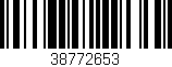 Código de barras (EAN, GTIN, SKU, ISBN): '38772653'